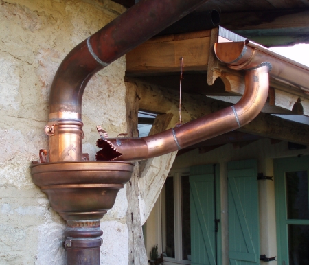 Gouttière en Zinc, CHatillon sur Chalaronne